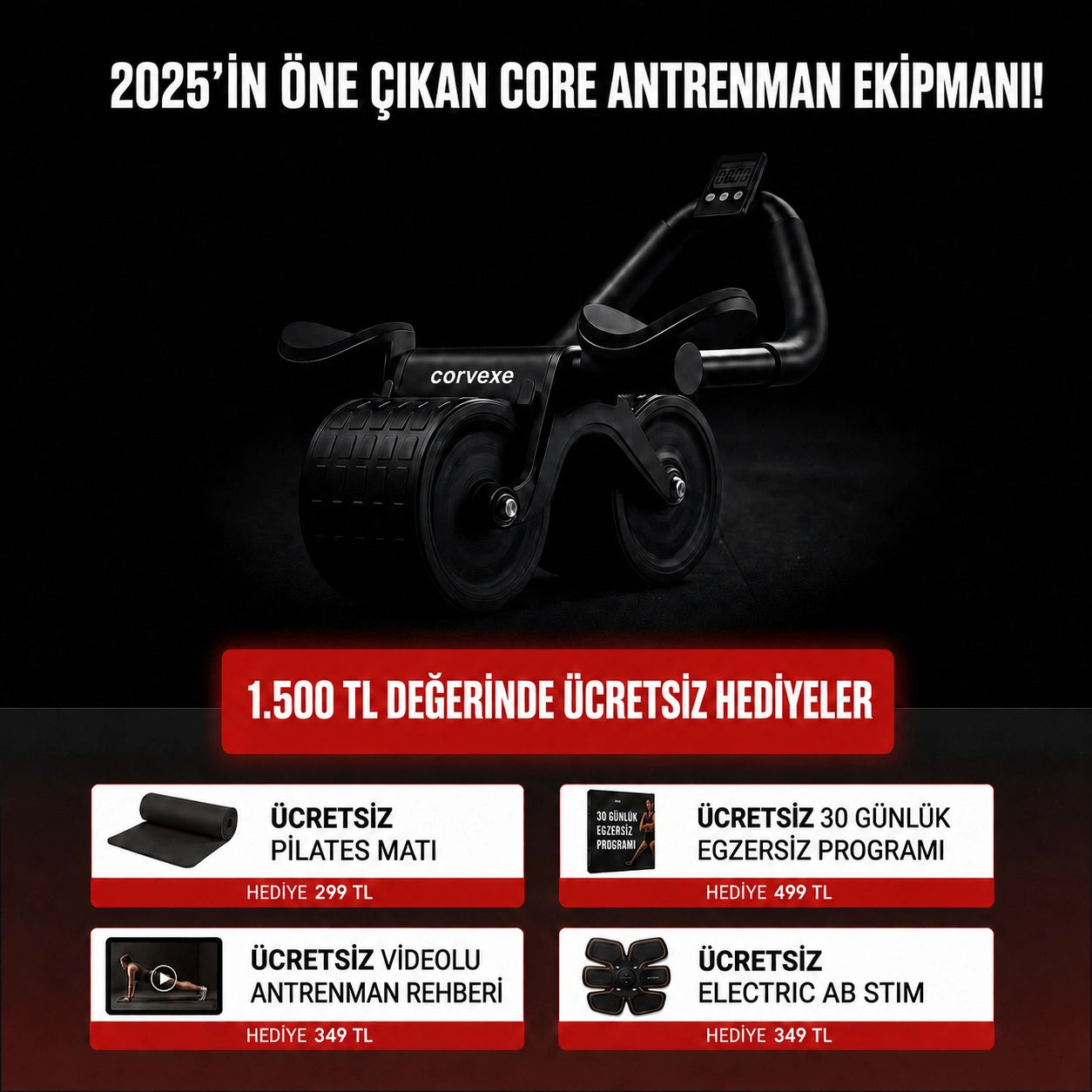 Corvexe Ab Roller Pro